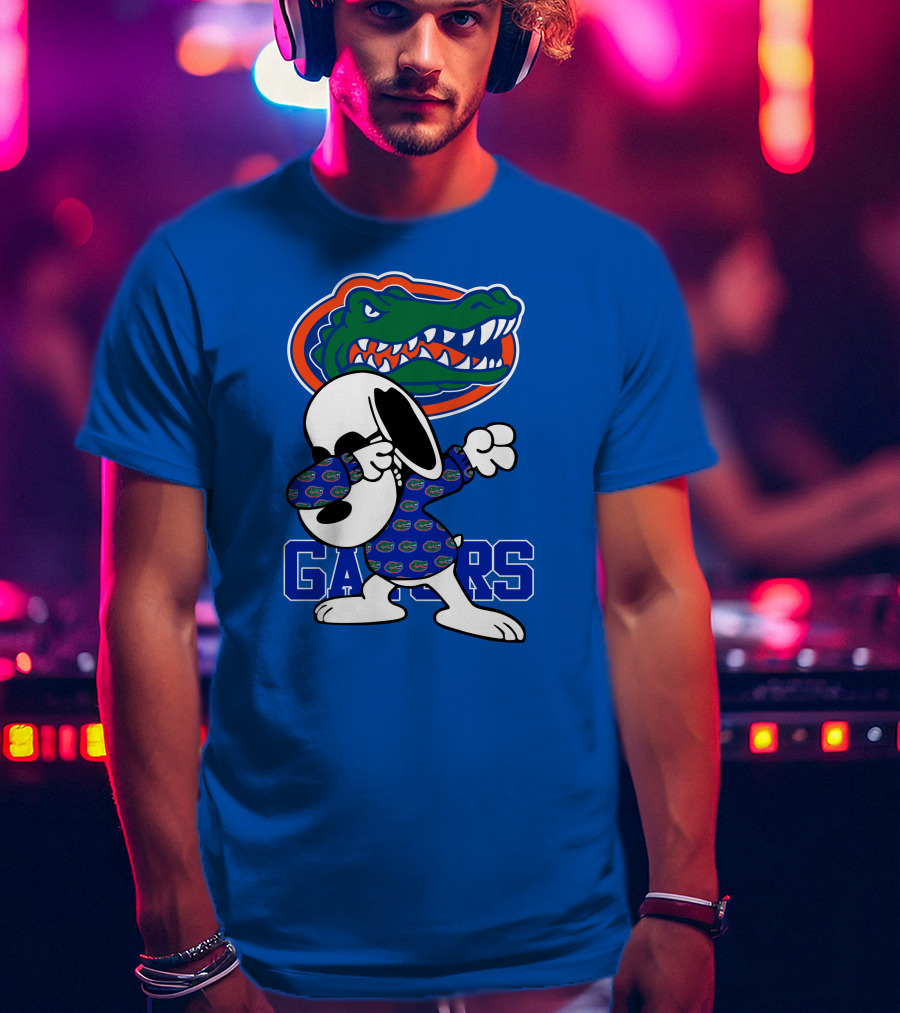 Florida Gators Snoopy Dabbing Alligator T-Shirt