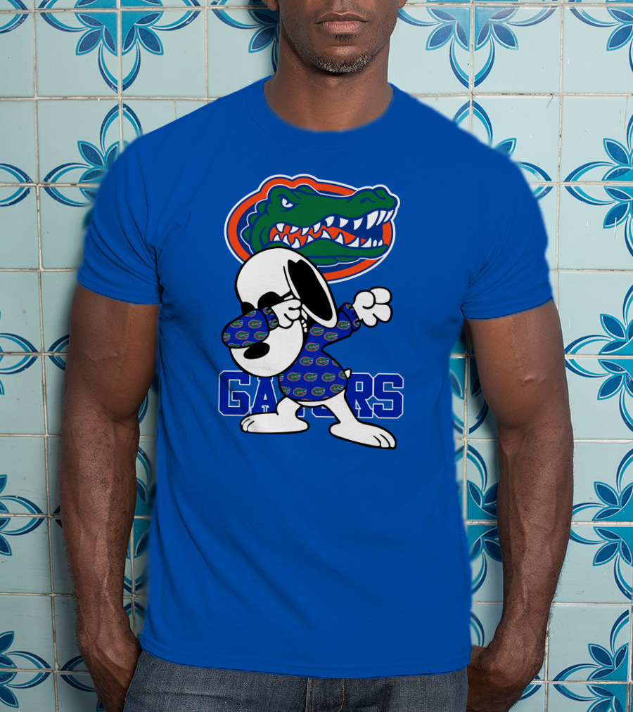 Florida Gators Snoopy Dabbing Alligator T-Shirt