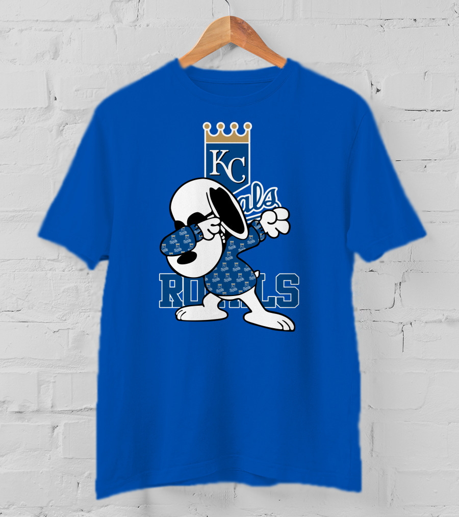 KC Royals Snoopy Dabbing Royals T-Shirt