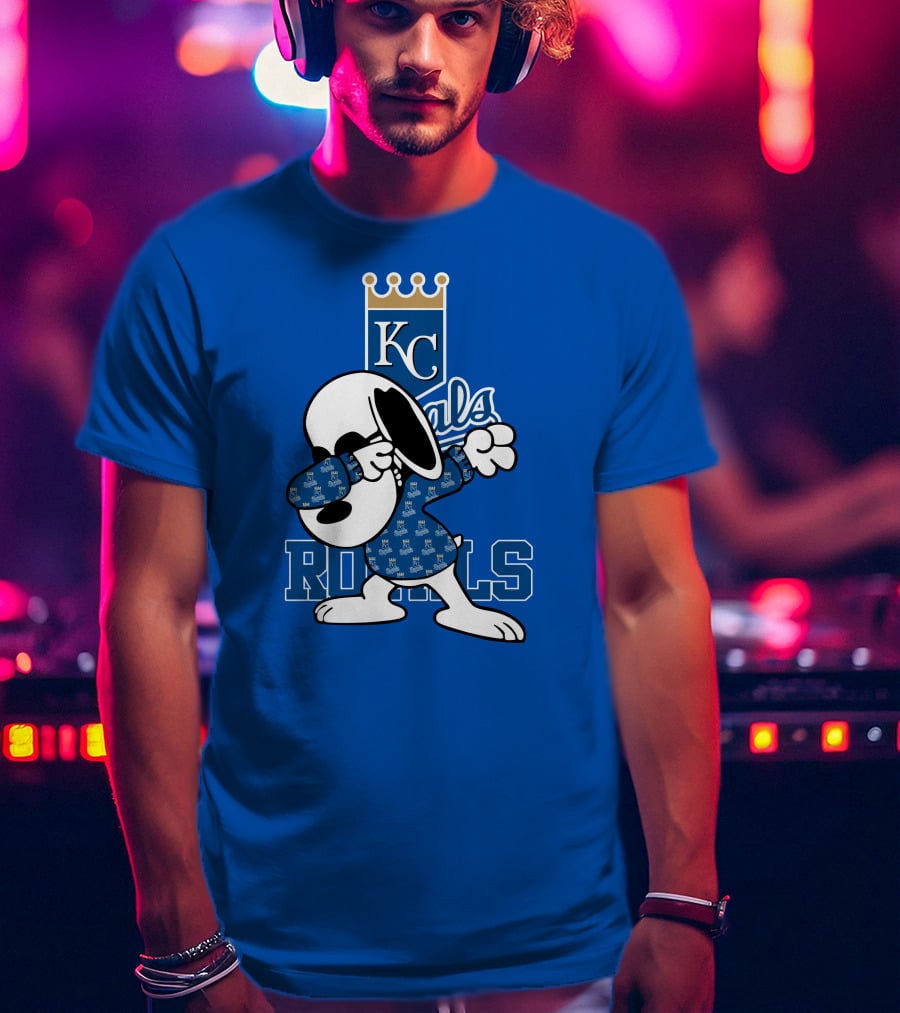 KC Royals Snoopy Dabbing Royals T-Shirt