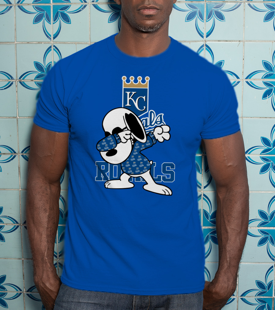KC Royals Snoopy Dabbing Royals T-Shirt