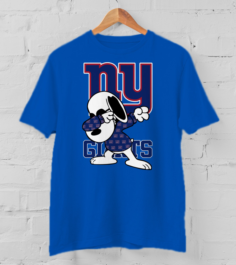 New York Giants Snoopy Dabbing Ny Giants T-Shirt