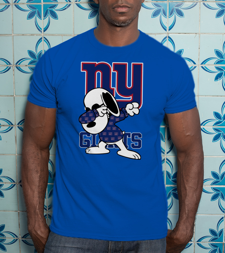 New York Giants Snoopy Dabbing Ny Giants T-Shirt
