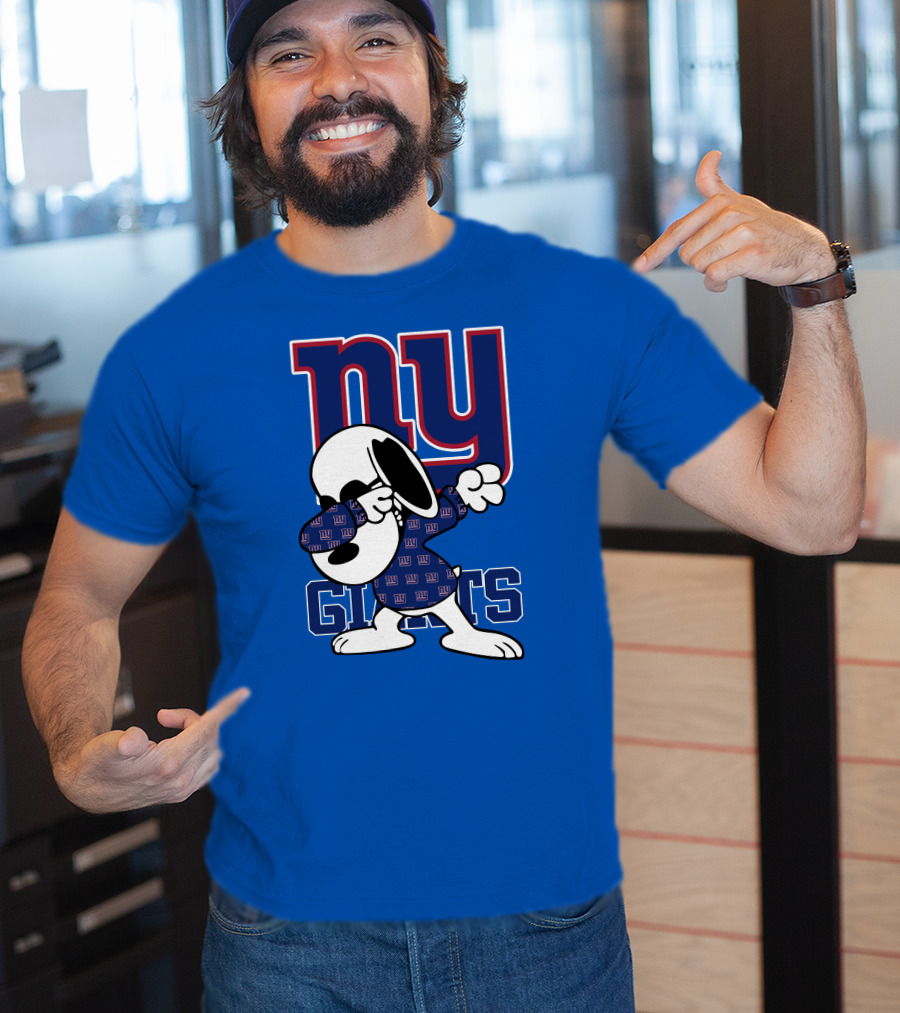 New York Giants Snoopy Dabbing Ny Giants T-Shirt