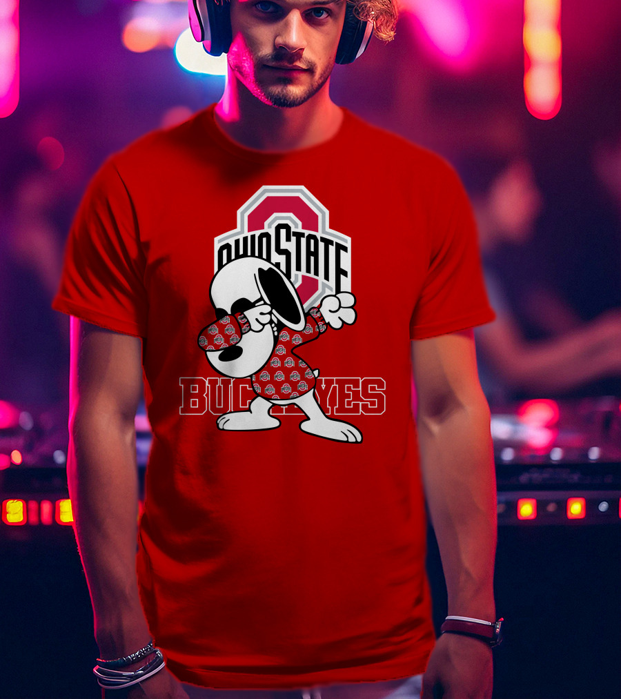 Ohio State Buckeyes Snoopy Dabbing T-Shirt