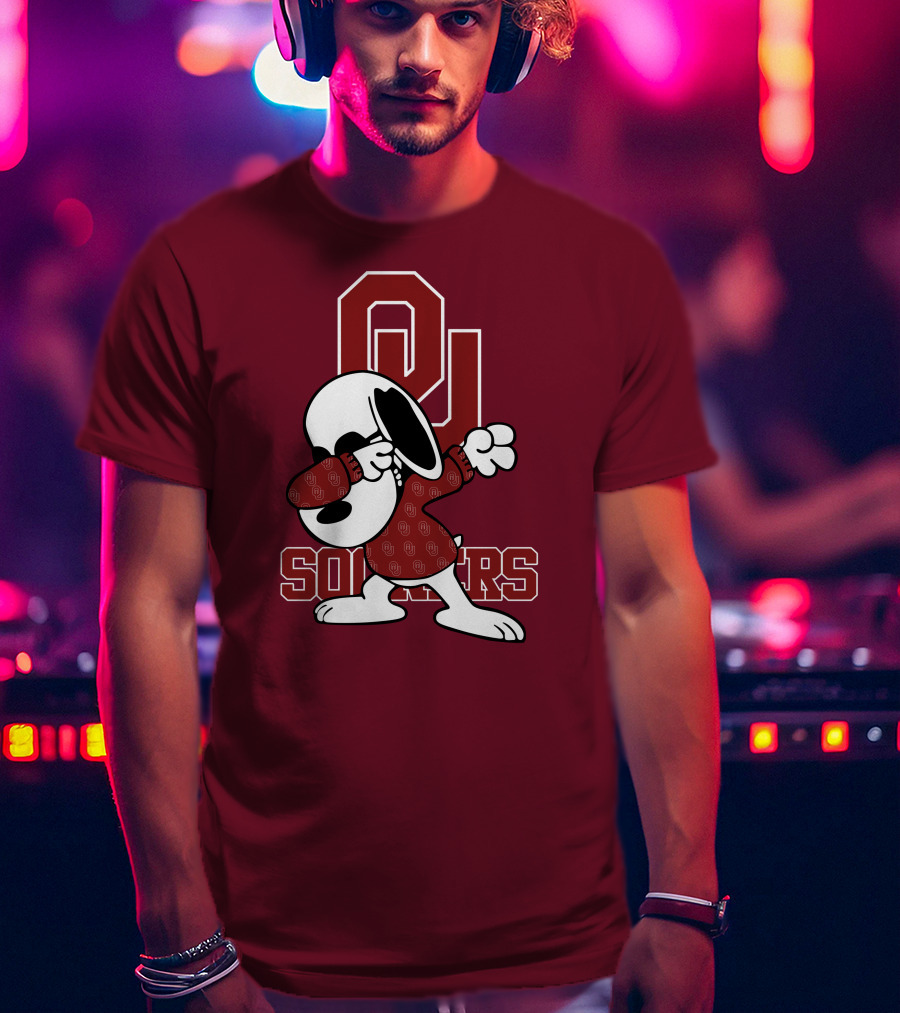 OU Sooners Snoopy Dabbing T-Shirt