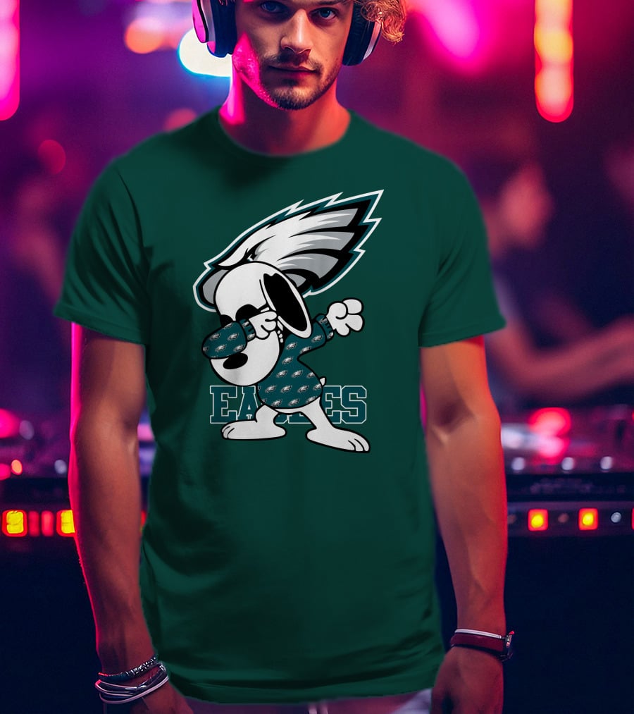 Philadelphia Eagles Snoopy Dabbing Mascot T-Shirt