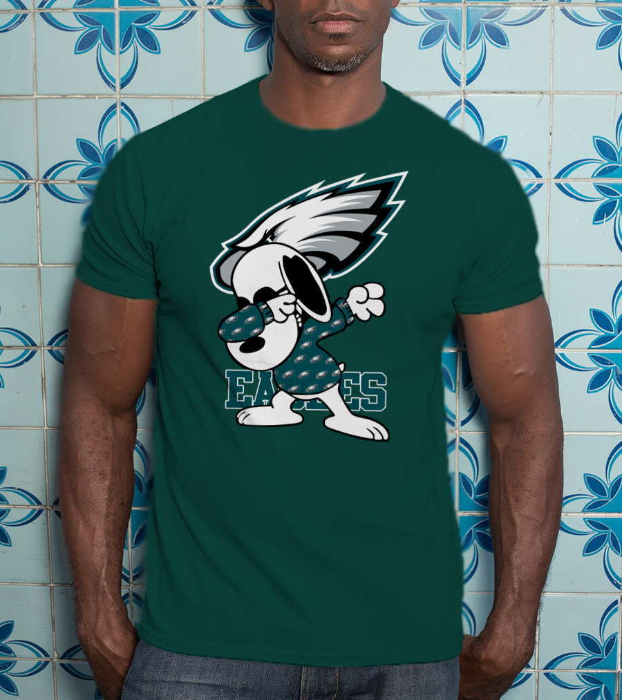 Philadelphia Eagles Snoopy Dabbing Mascot T-Shirt