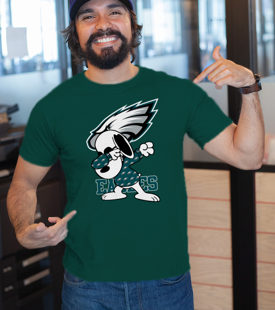 Philadelphia Eagles Snoopy Dabbing Mascot T-Shirt