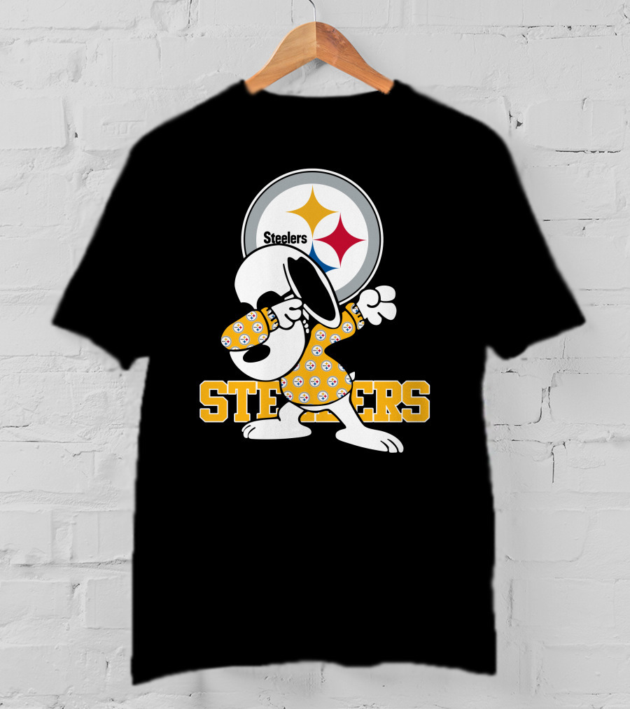 Pittsburgh Steelers Snoopy Dabbing Fan T-Shirt