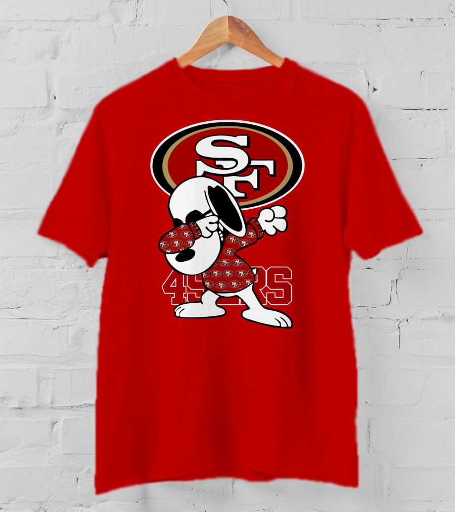 San Francisco 49ers Snoopy Dabbing SF T-Shirt
