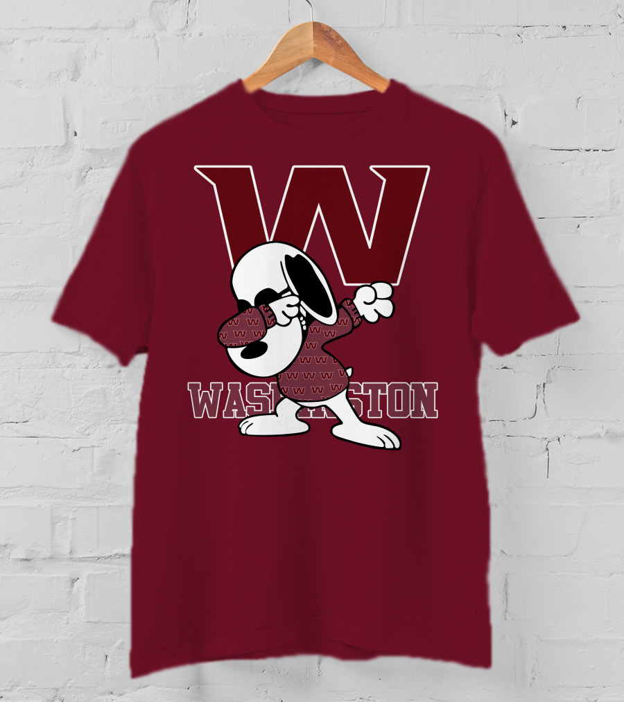 Washington Snoopy Dabbing With W T-Shirt