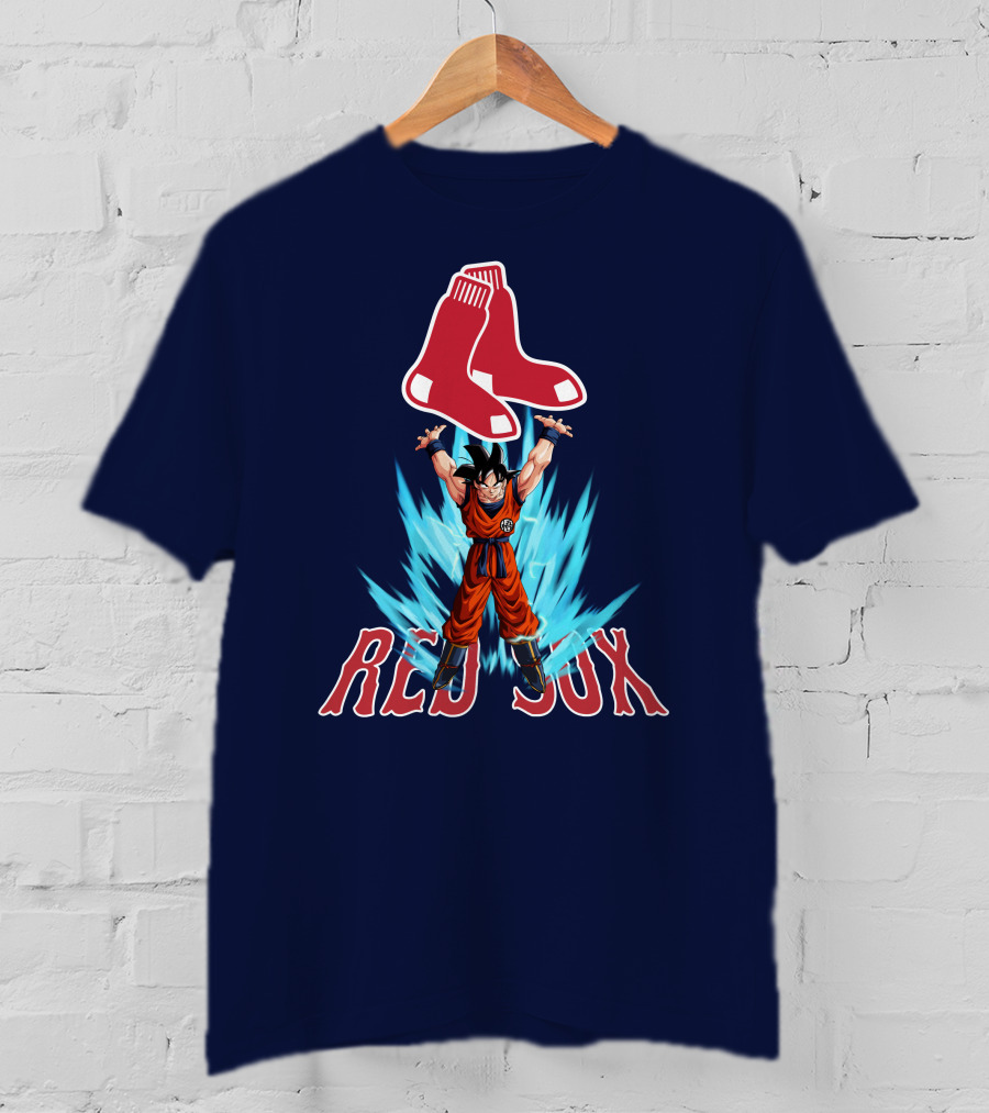 Boston Red Sox Goku Super Saiyan Transformation Socks T-Shirt