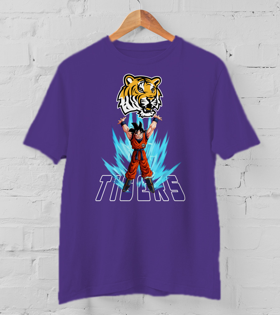 Lsu Tigers Super Saiyan Goku Power Up T-Shirt