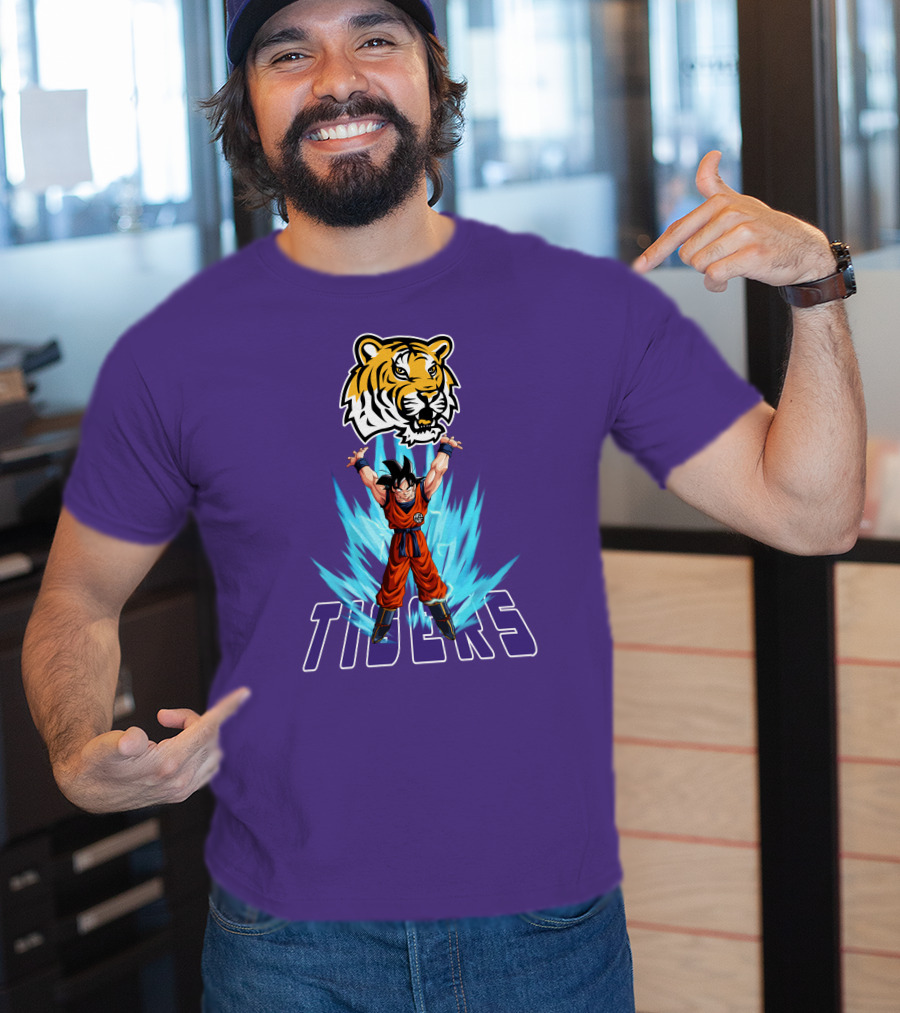 Lsu Tigers Super Saiyan Goku Power Up T-Shirt