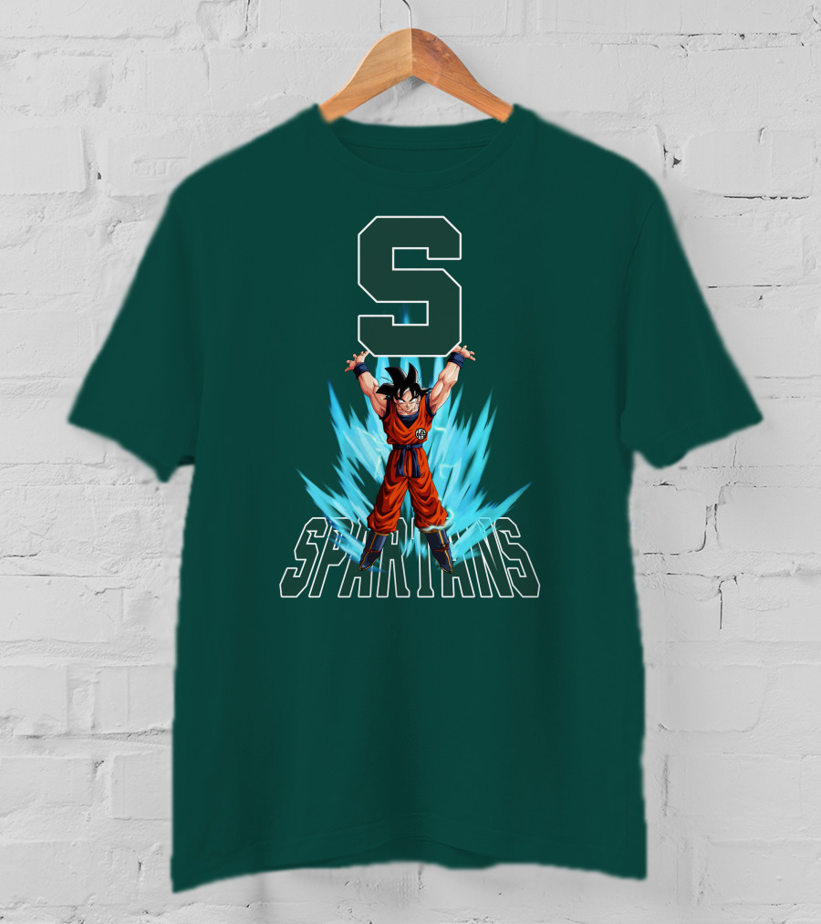 Michigan State Spartans Super Saiyan Goku Energy Burst T-Shirt