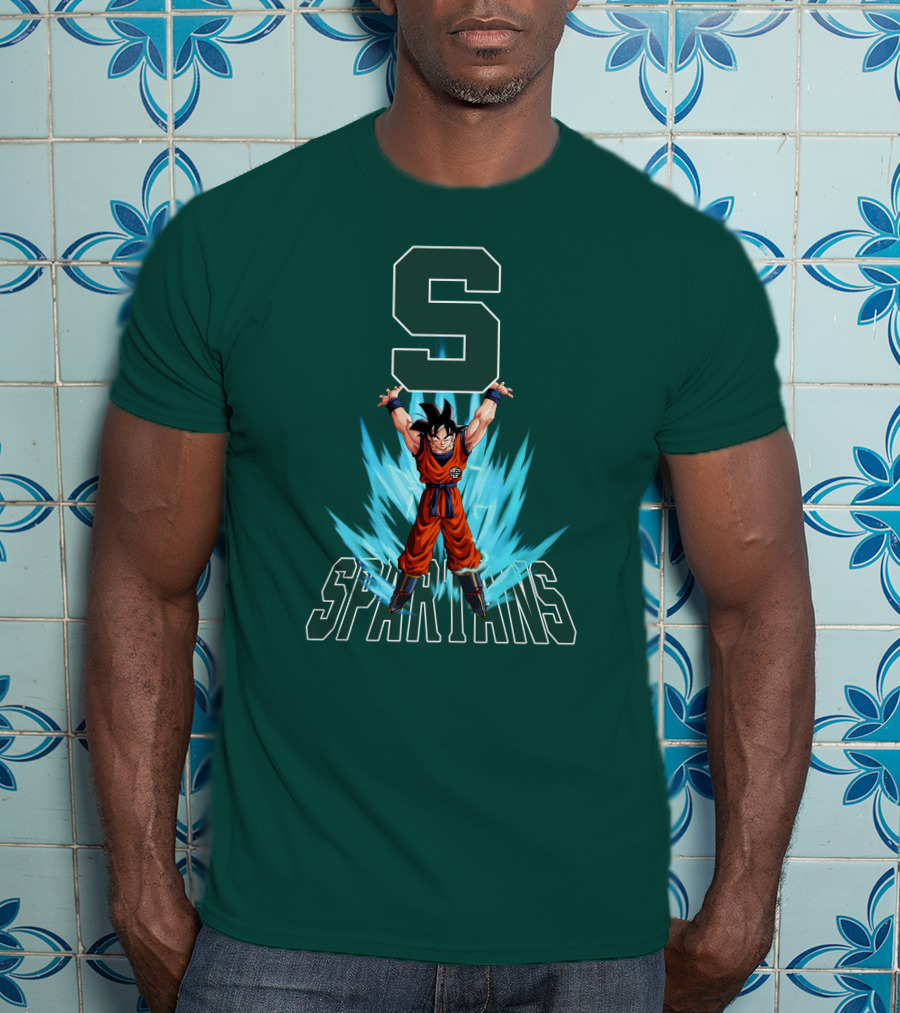 Michigan State Spartans Super Saiyan Goku Energy Burst T-Shirt