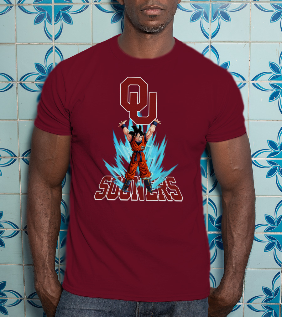 Oklahoma Sooners Ou Songoku Super Saiyan Energy Burst T-Shirt