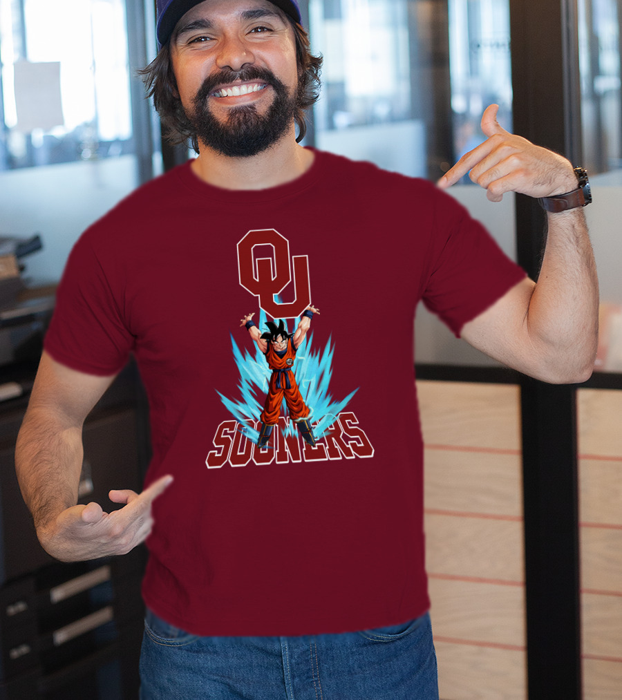 Oklahoma Sooners Ou Songoku Super Saiyan Energy Burst T-Shirt