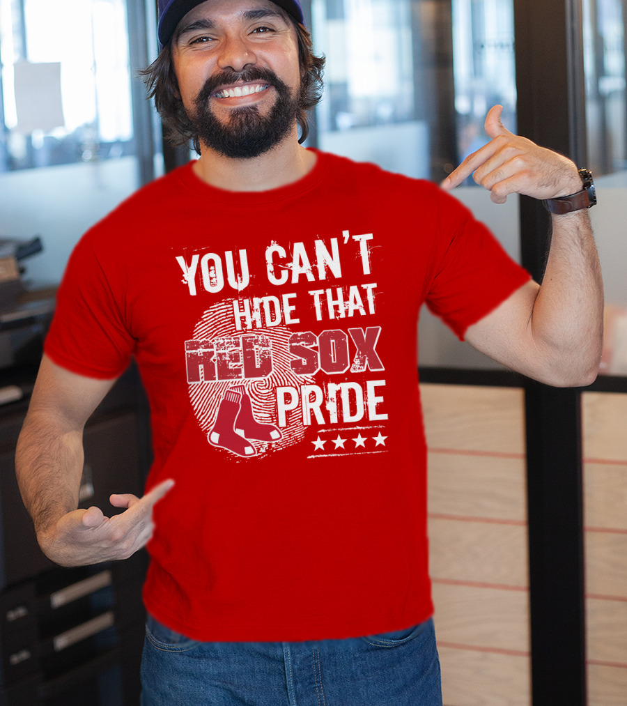 You Can't Hide That Red Sox Pride With Sock And Stars T-Shirt