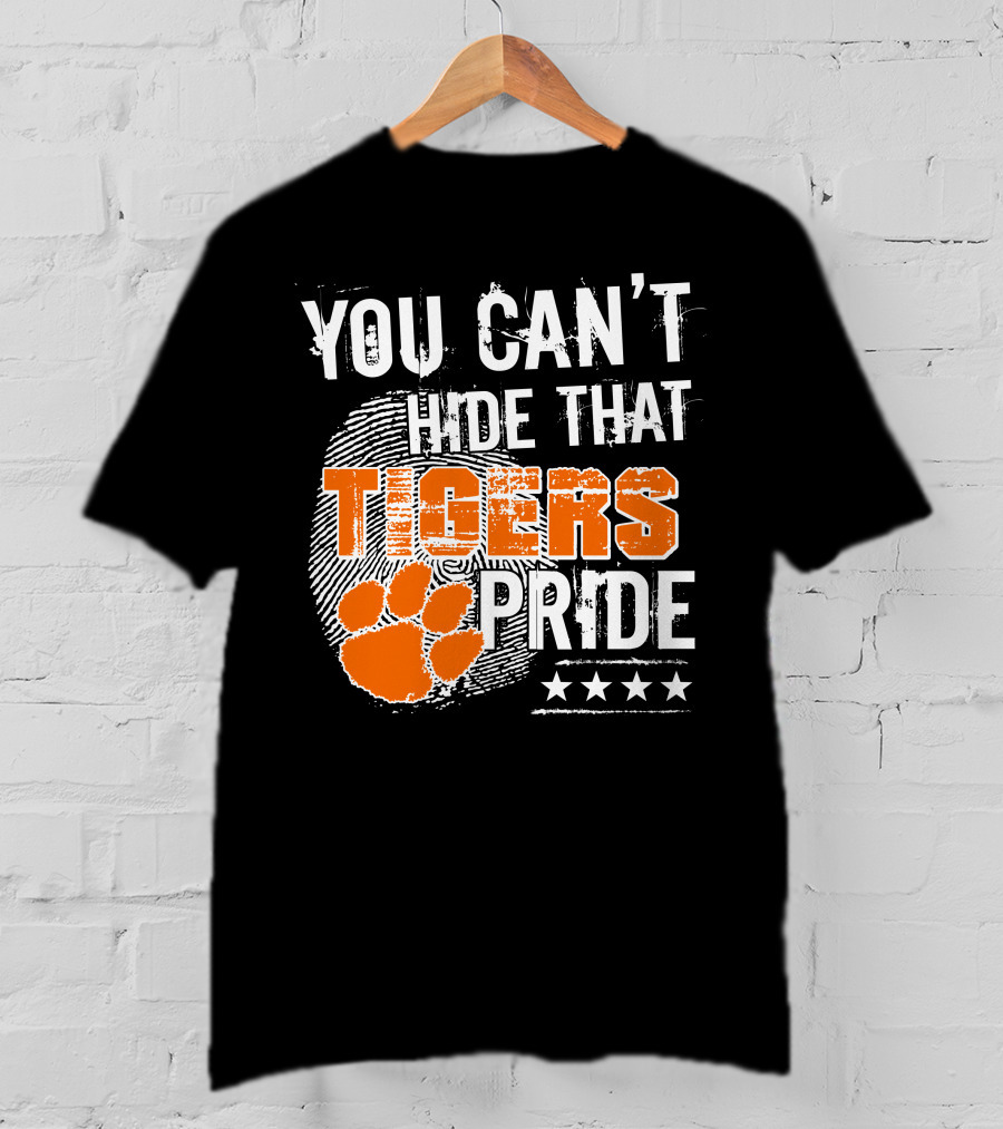 You Can't Hide That Tigers Pride Fingerprint Paw Stars T-Shirt