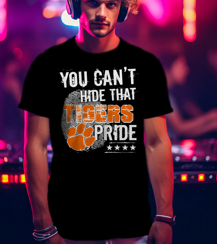 You Can't Hide That Tigers Pride Fingerprint Paw Stars T-Shirt