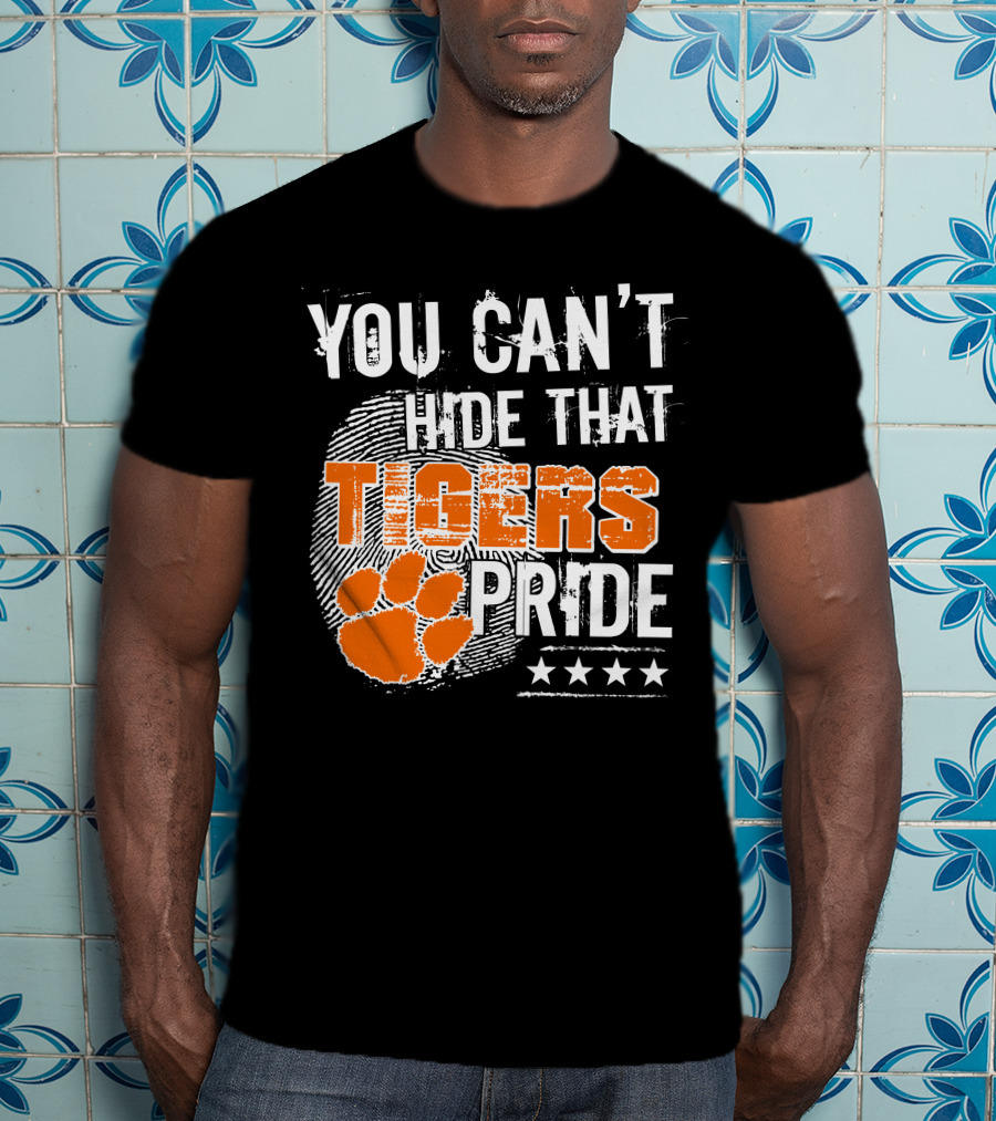 You Can't Hide That Tigers Pride Fingerprint Paw Stars T-Shirt