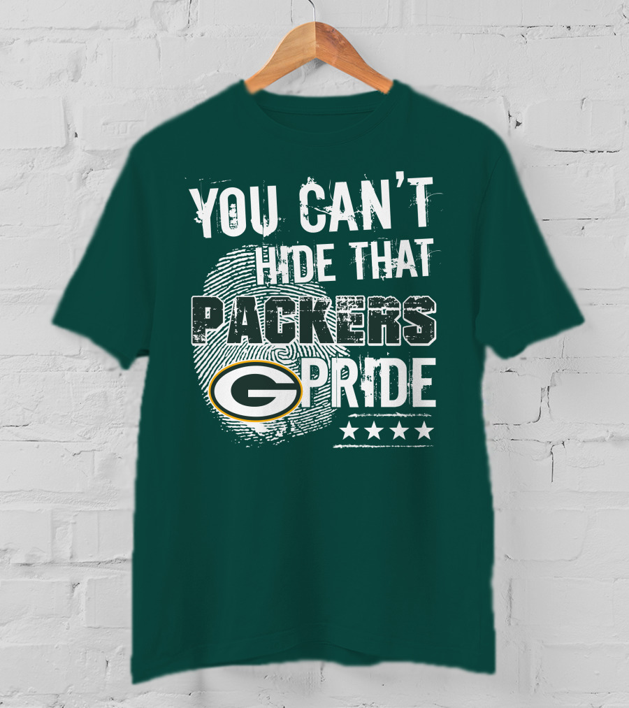 You Can't Hide That Packers Pride Green Bay G Logo Stars T-Shirt