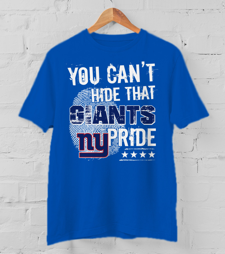 You Can't Hide That New York Giants Pride Ny Logo Stars T-Shirt