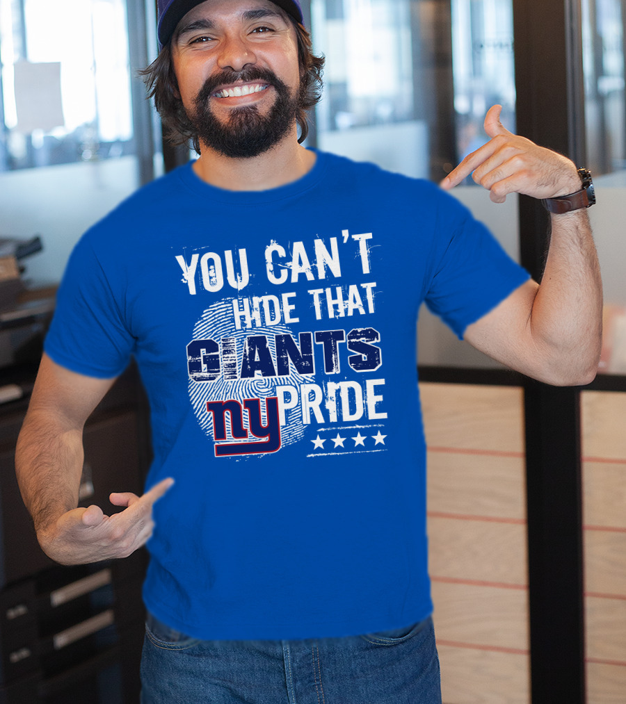 You Can't Hide That New York Giants Pride Ny Logo Stars T-Shirt