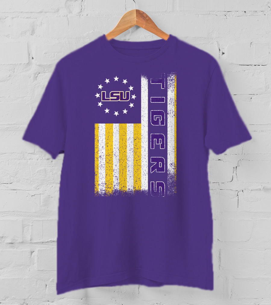 Lsu Tigers Stars And Stripes T-Shirt