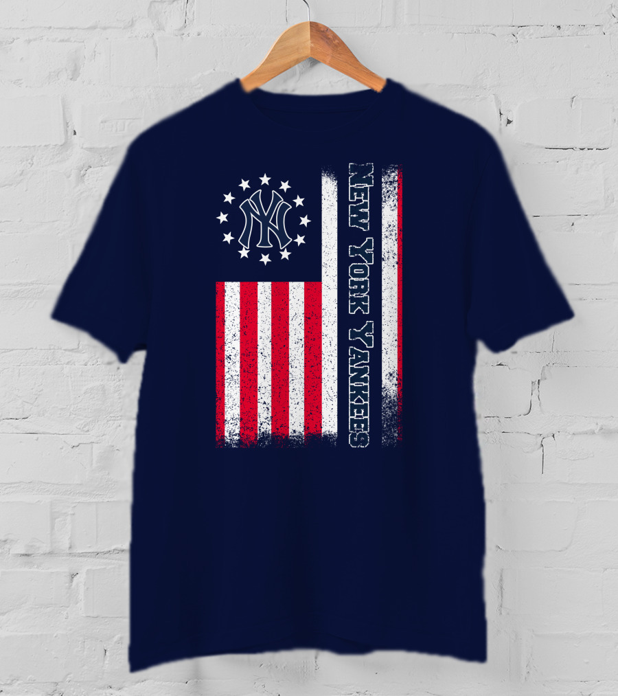 New York Yankees American Flag Stars And Stripes T-Shirt