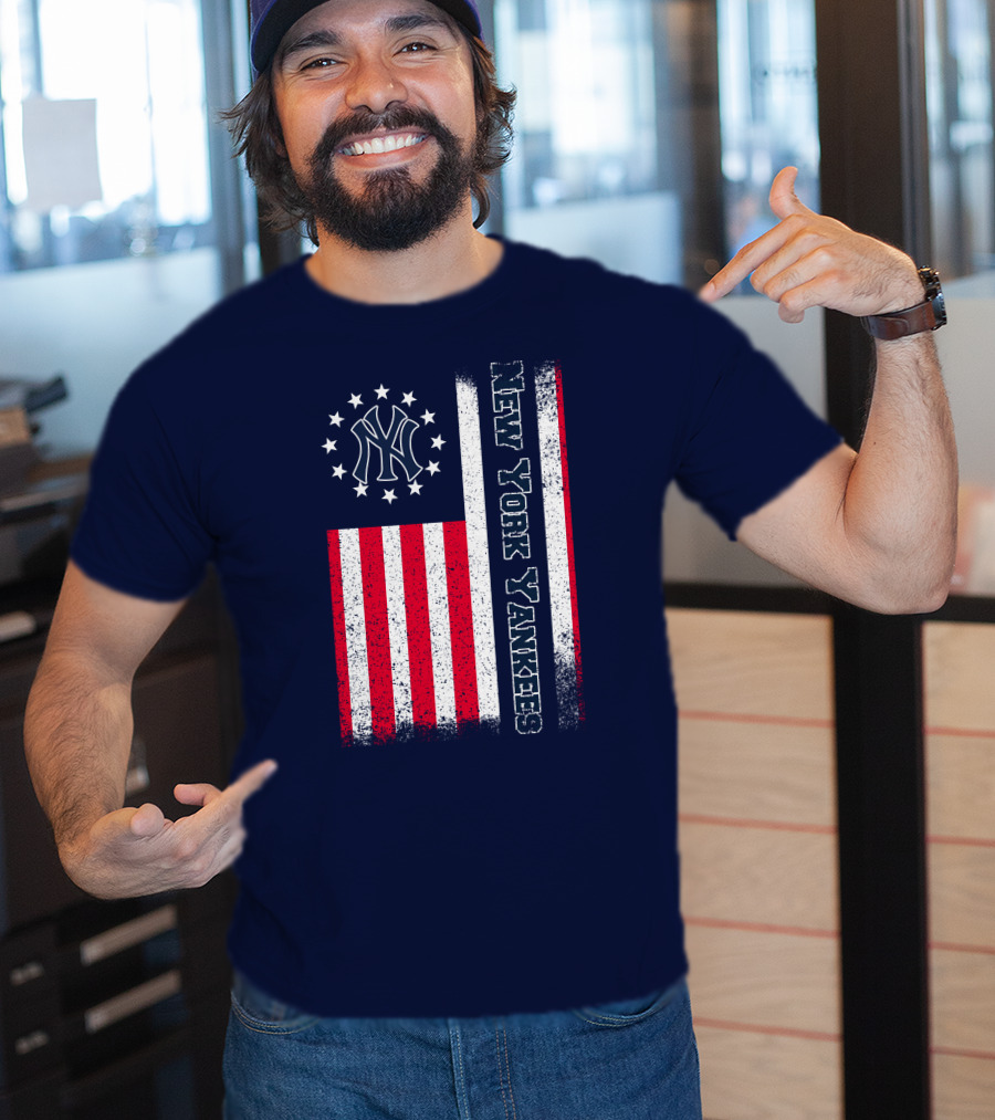 New York Yankees American Flag Stars And Stripes T-Shirt