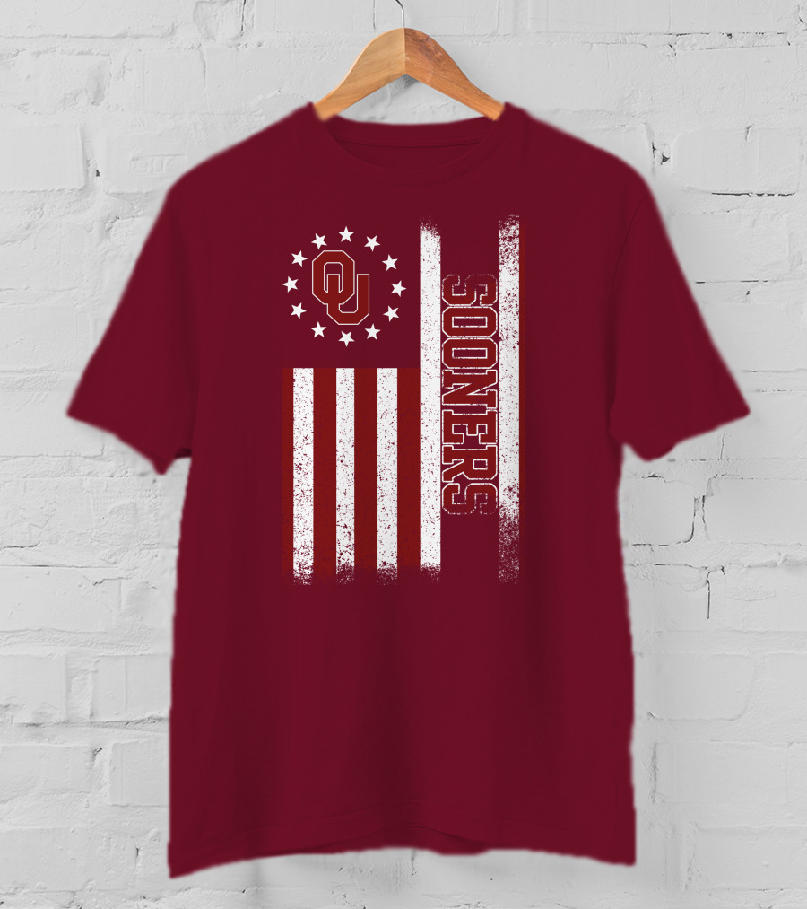 Oklahoma Sooners Ou Stars And Stripes Flag T-Shirt