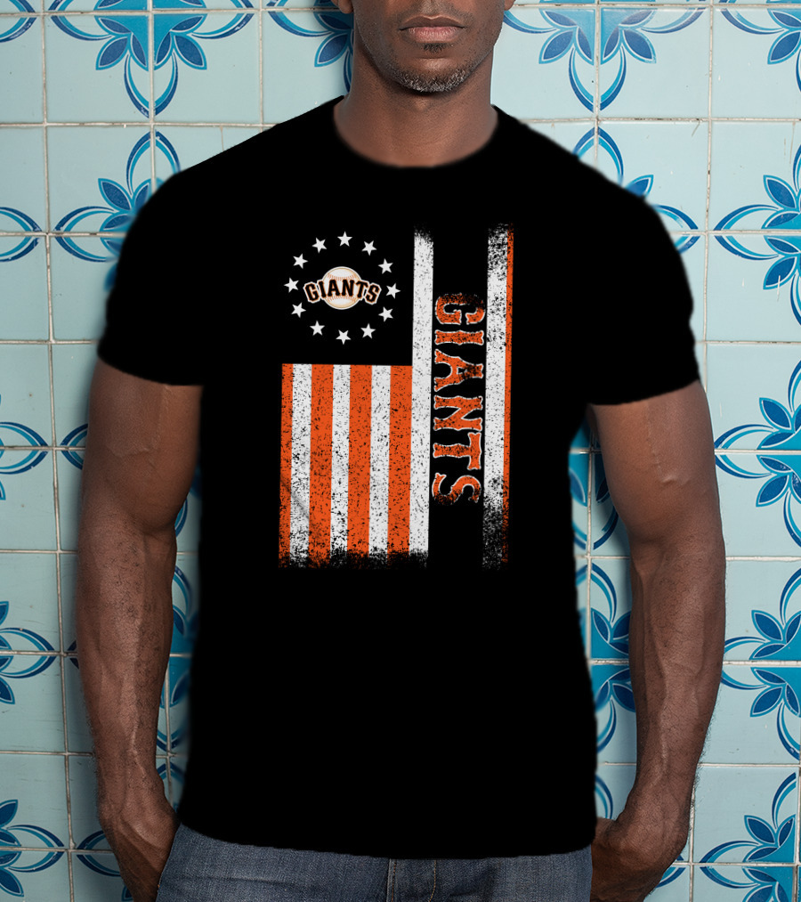 San Francisco Giants American Flag Themed Giants Stars And Stripes T-Shirt