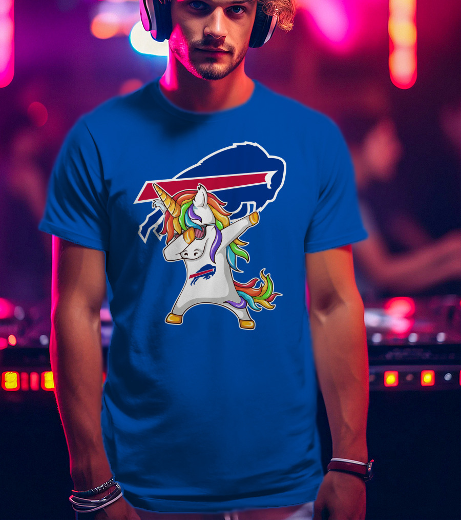 Buffalo Bills Unicorn Dabbing NFL Fan T-Shirt