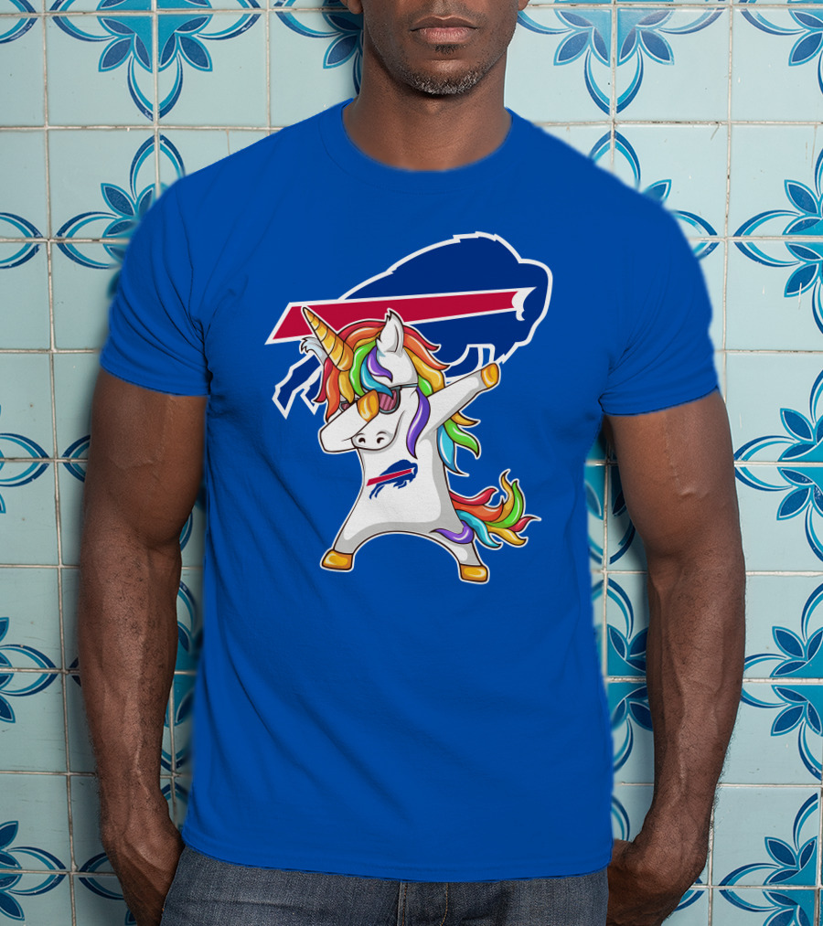 Buffalo Bills Unicorn Dabbing NFL Fan T-Shirt