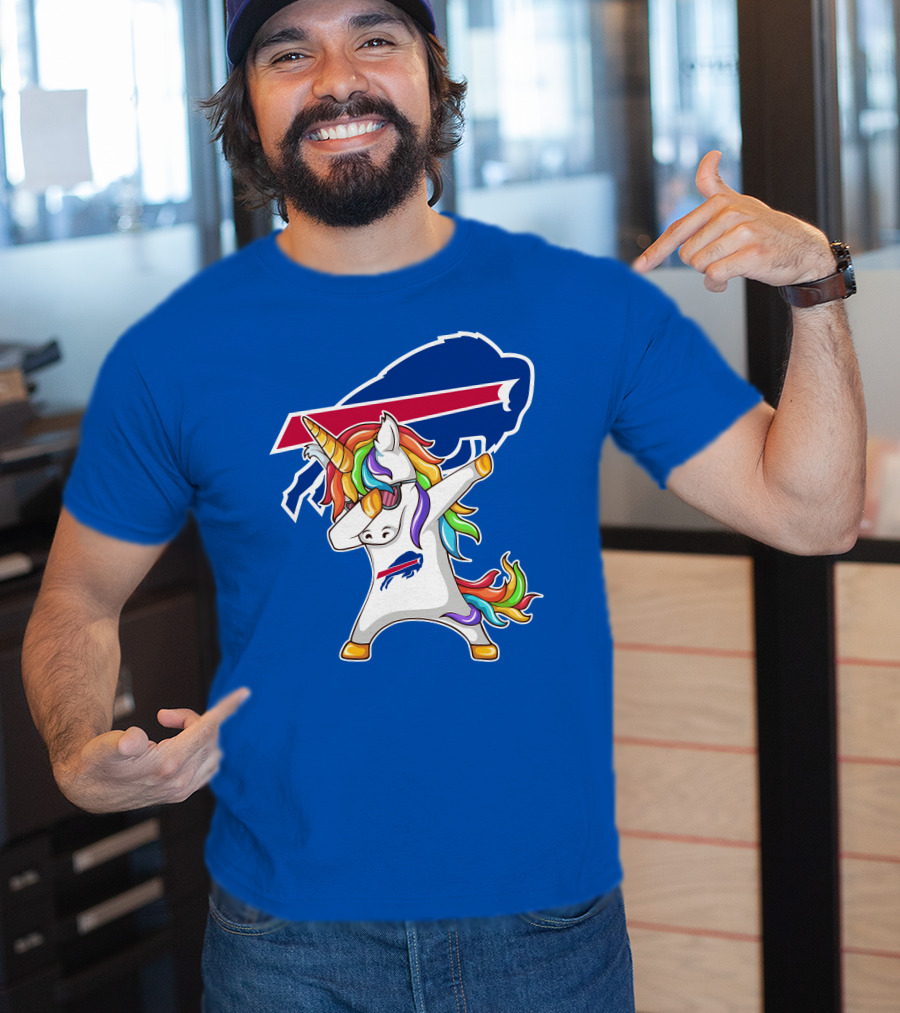 Buffalo Bills Unicorn Dabbing NFL Fan T-Shirt