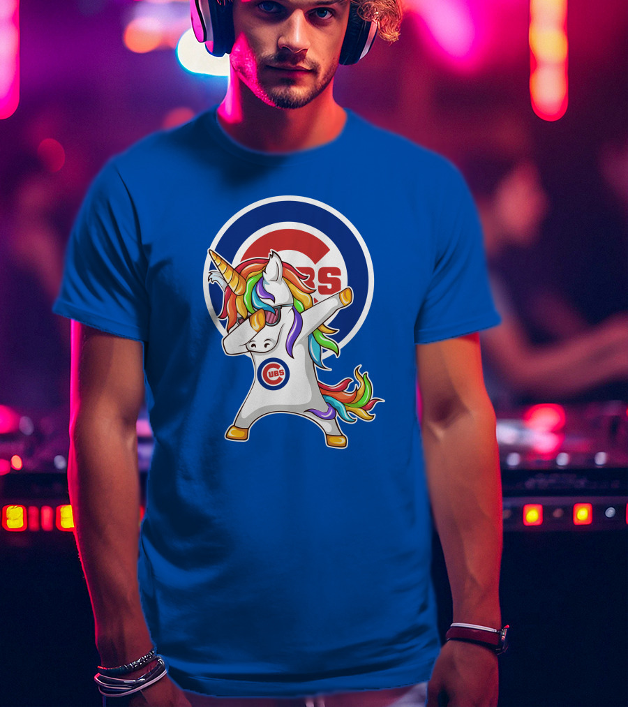 Chicago Cubs Unicorn Dabbing T-Shirt