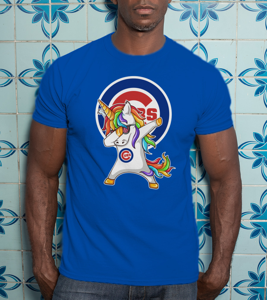 Chicago Cubs Unicorn Dabbing T-Shirt