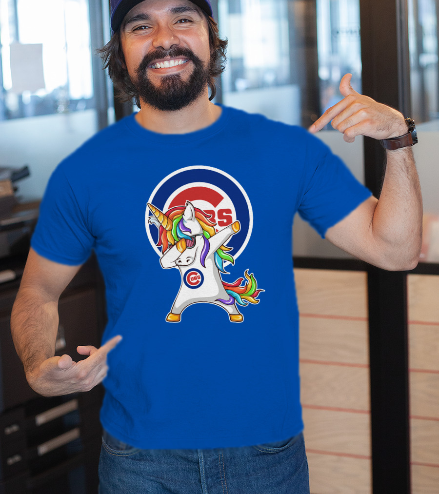 Chicago Cubs Unicorn Dabbing T-Shirt