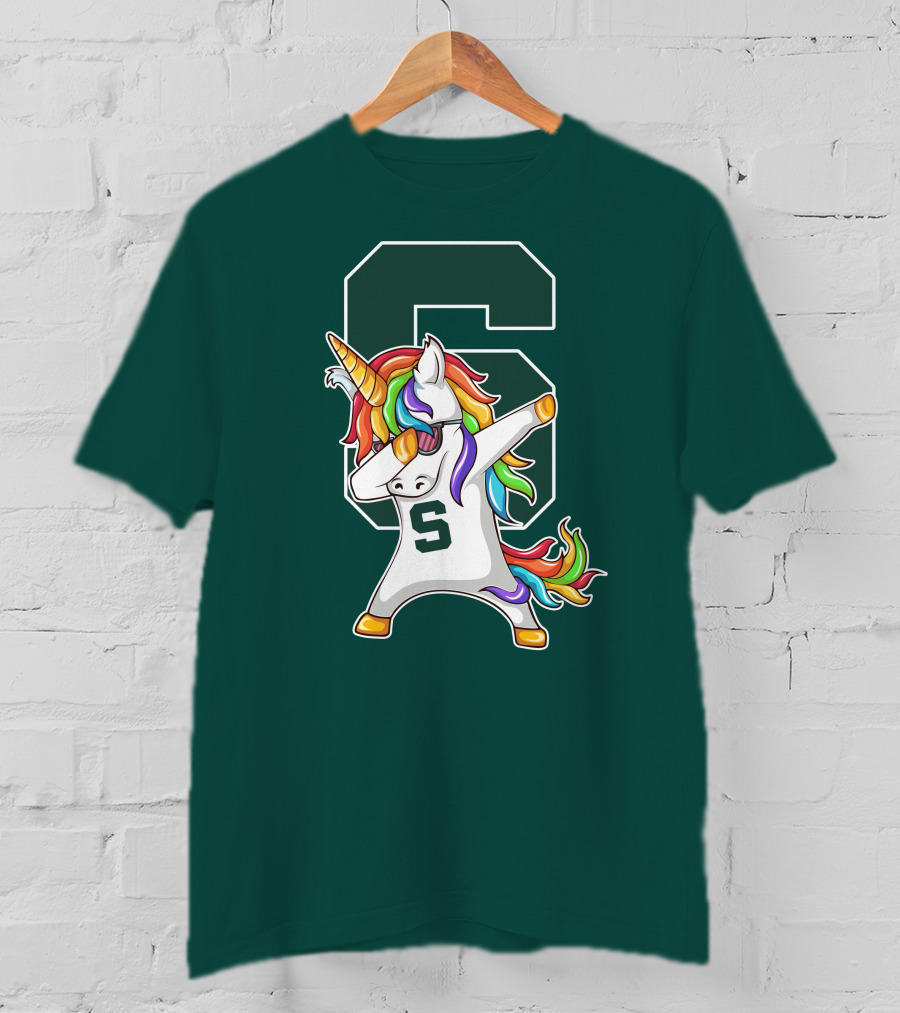 Michigan State Spartans Unicorn Dabbing S T-Shirt