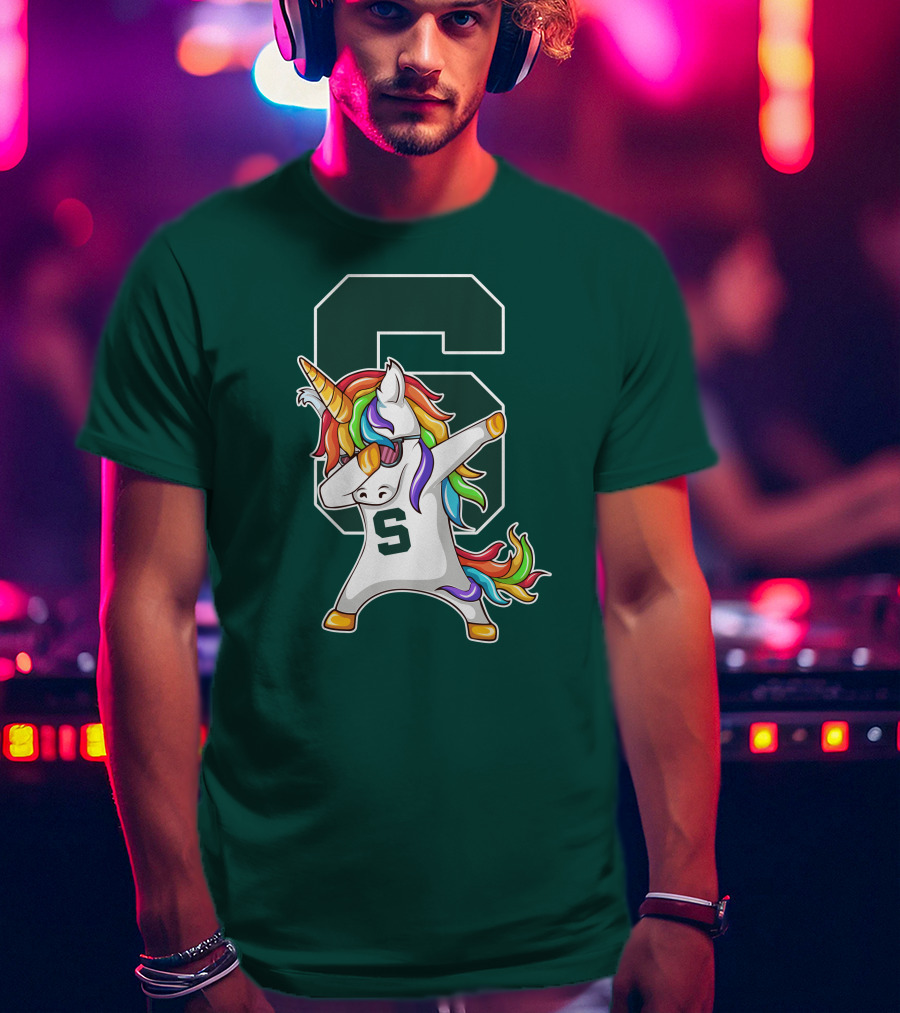 Michigan State Spartans Unicorn Dabbing S T-Shirt