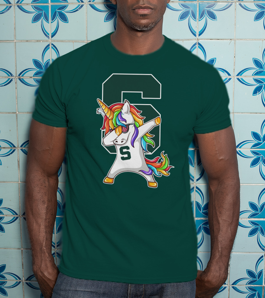 Michigan State Spartans Unicorn Dabbing S T-Shirt