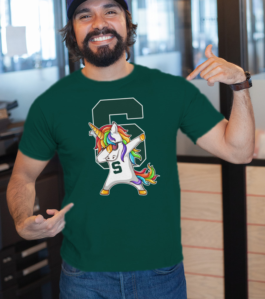 Michigan State Spartans Unicorn Dabbing S T-Shirt