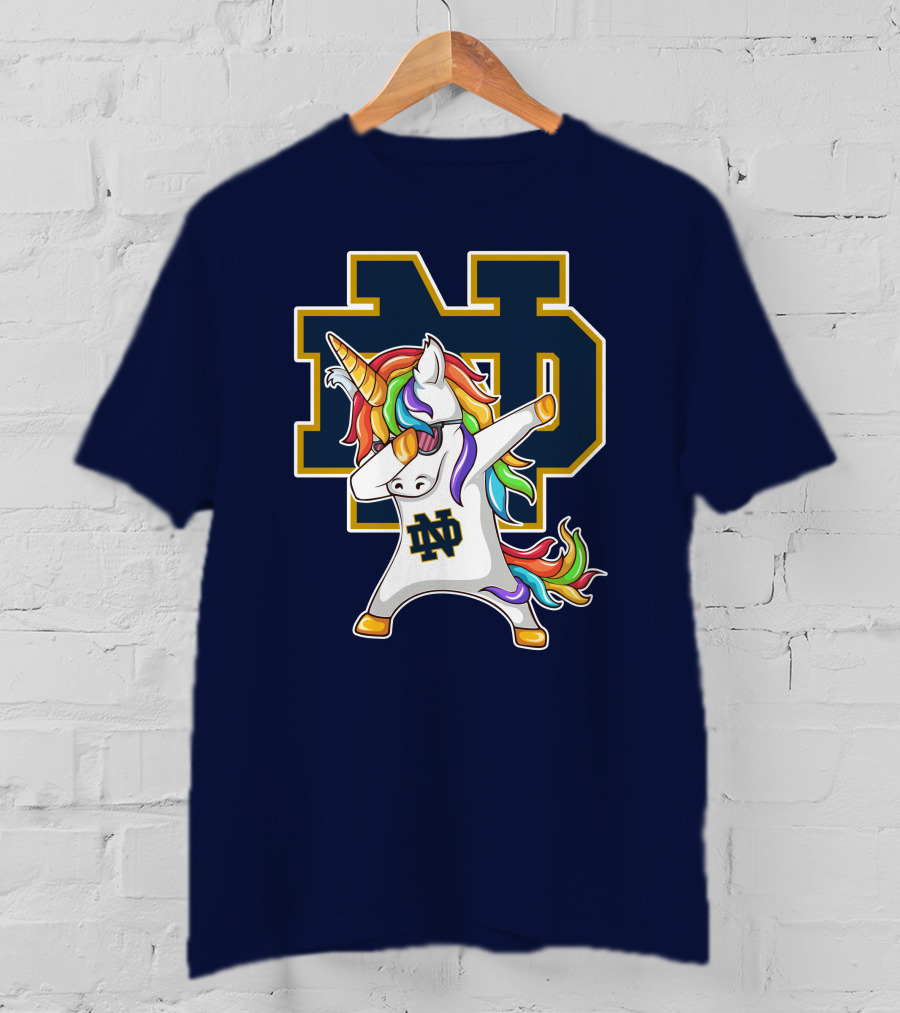 Notre Dame Fighting Irish Dab Unicorn ND T-Shirt