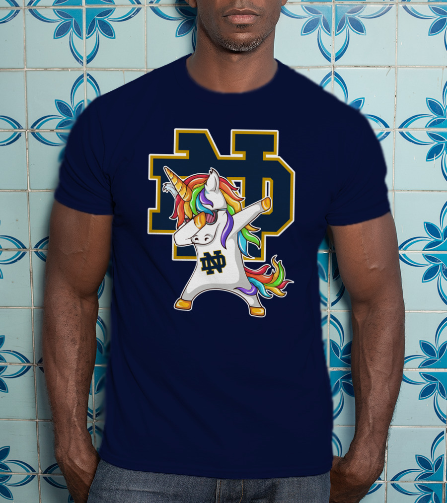 Notre Dame Fighting Irish Dab Unicorn ND T-Shirt