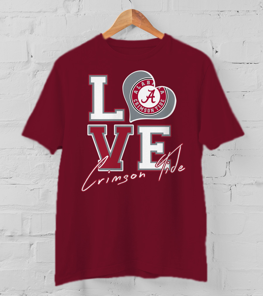 LOVE Alabama Crimson Tide T-Shirt