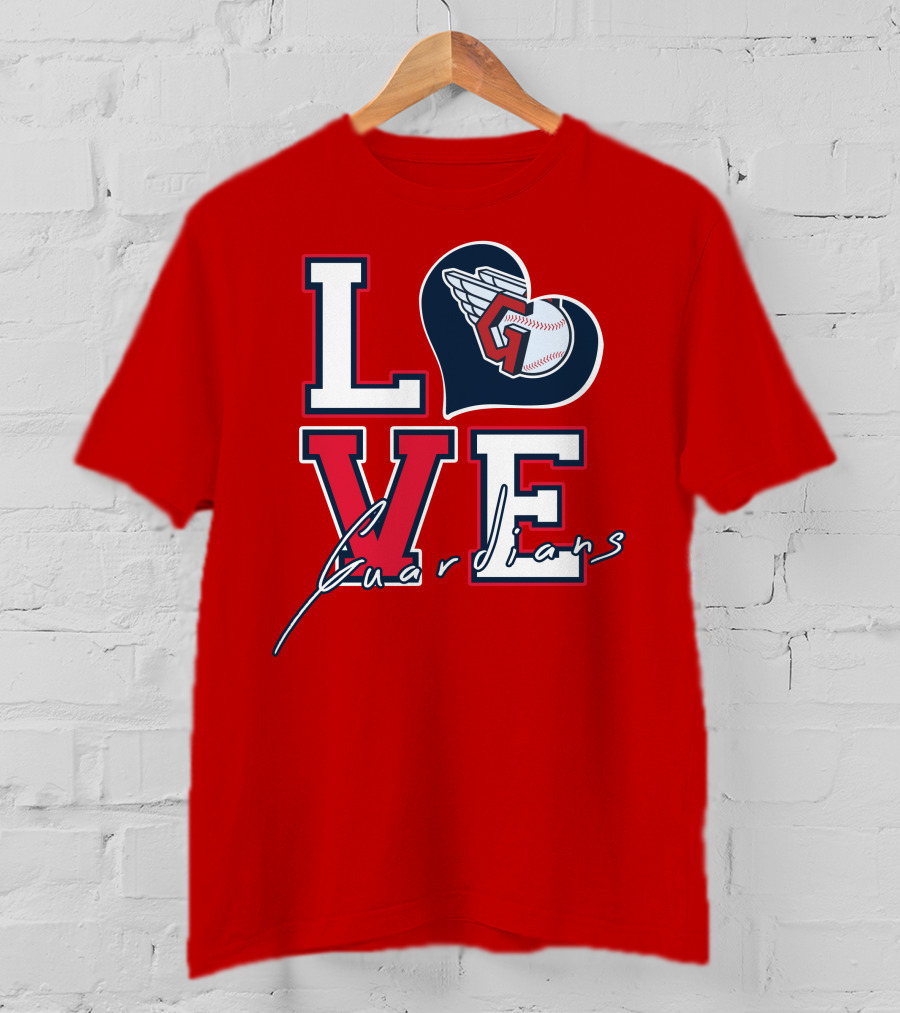 LOVE Guardians Baseball Heart T-Shirt