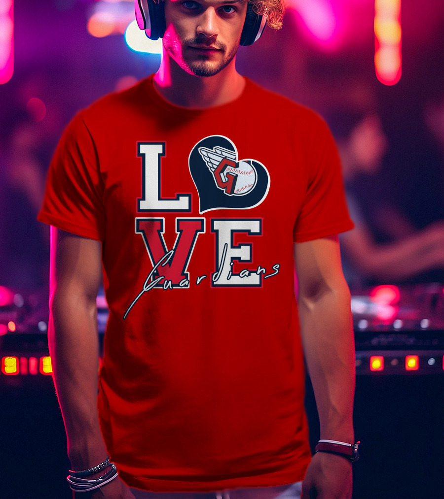 LOVE Guardians Baseball Heart T-Shirt
